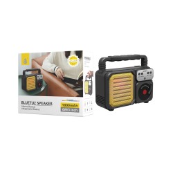 COLUNA DE SOM PORTÁTIL BLUETOOTH RETRO ONEPLUS NF4071 FM/TWS/USB AMARELO COLUNA DE SOM PORTÁTIL BLUETOOTH RETRO ONEPLUS NF4071 FM/TWS/USB AMARELO